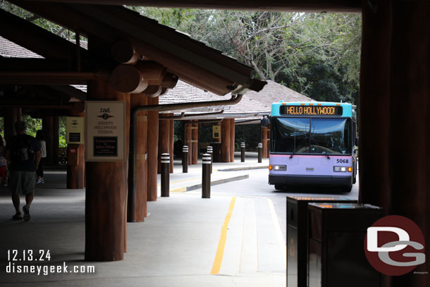 11:36am - Walked out and the bus we wanted for Disney's Hollywood Studios was just pulling in.