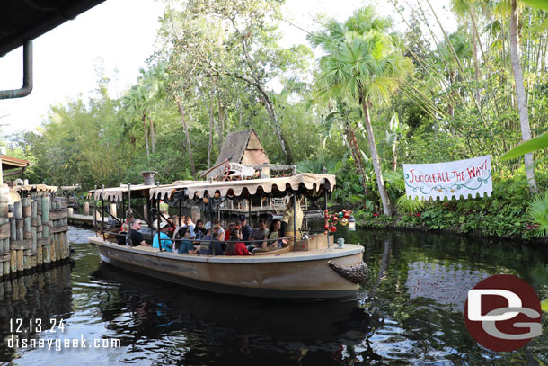 The were dispatching boats that were not full too. The center section and seats in the back in this one were available.