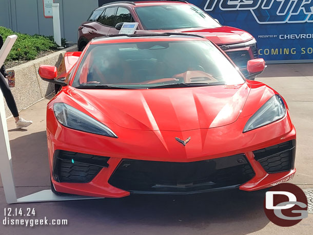 A corvette on display