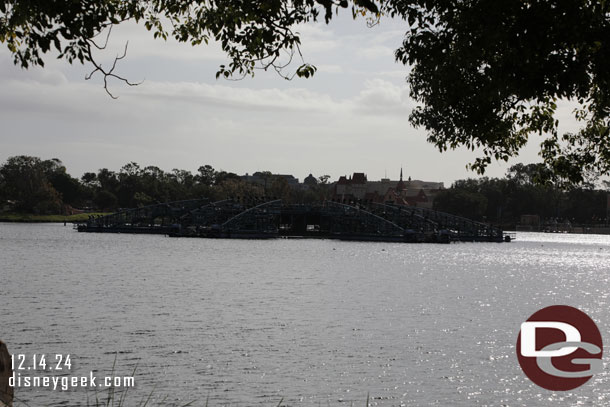 The Luminous barges were left out overnight.