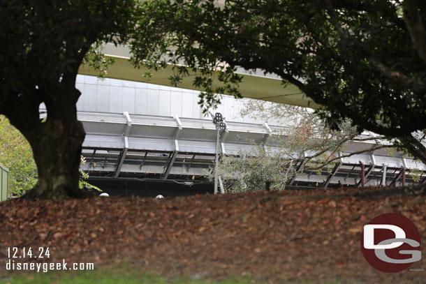 Walking by Test Track, they are working on the track and entrance in preparation for reopening in 2025.