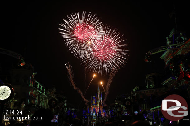 8:00pm - Happily Ever After Fireworks from Main Street USA