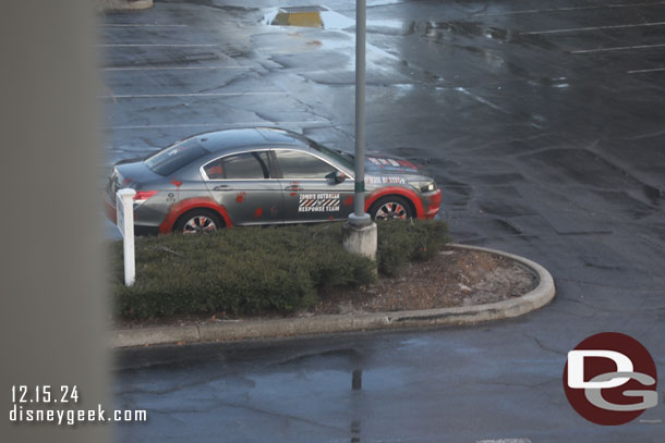 Zombie Outbreak Response team car in the Boardwalk parking lot.