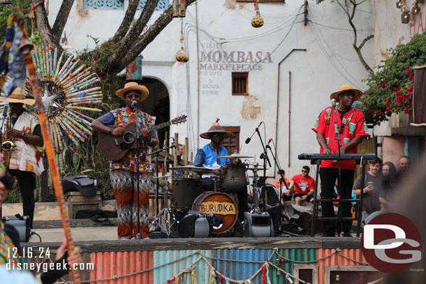 Burudika performing in Harambe