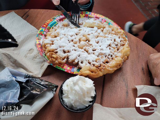 Funnel Cake time at Sleepy Hollow