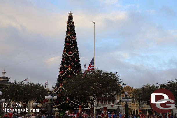 Stepped into Town Square as the Flag Retreat was going on.