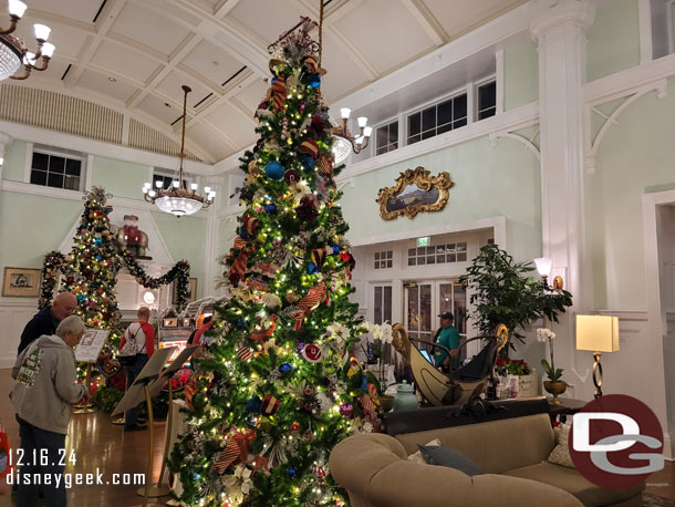 The lobby Christmas Tree