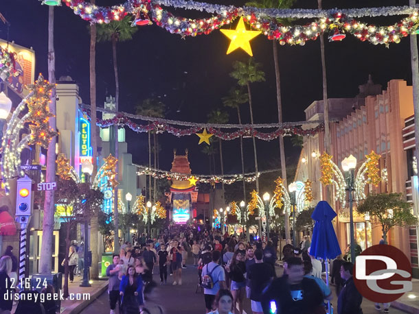 Hollywood Blvd this evening.