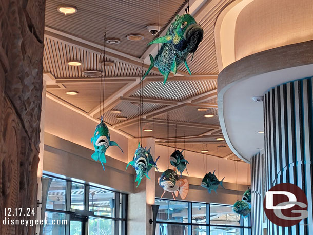 The artwork is made from recycled materials
