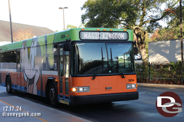 8:10am - My bus arriving.