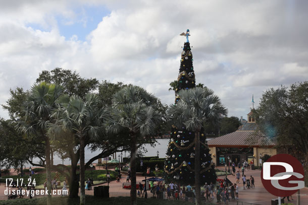 The EPCOT Christmas tree