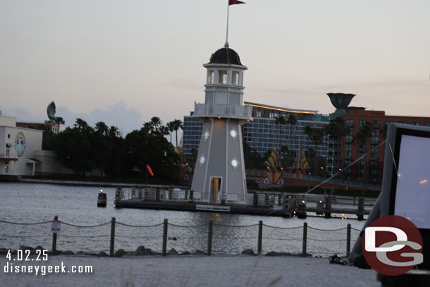 The Yacht Club lighthouse