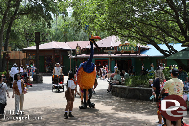 Kevin out visiting guests