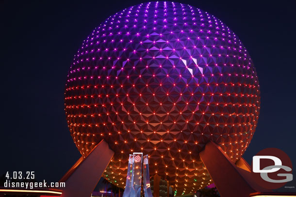 Spaceship Earth this evening.