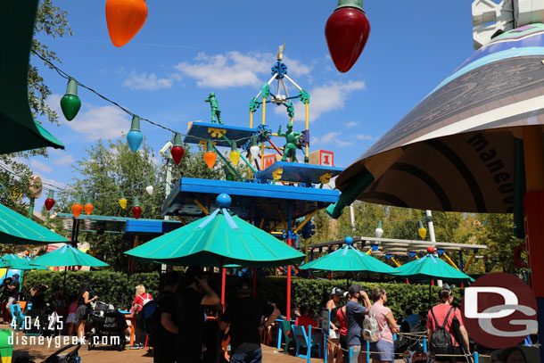 The project to add a few shade structures is still ongoing.