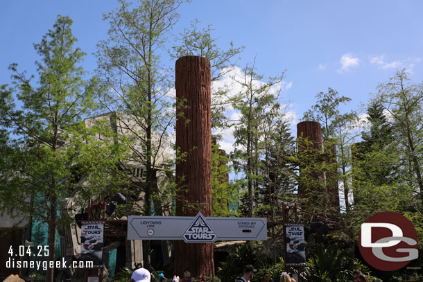3:44pm - Star Tours posted at 5 minutes