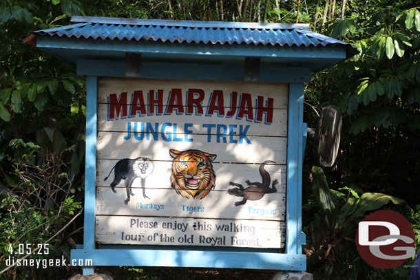 9:38am - Arrived at the Maharajah Jungle Trek