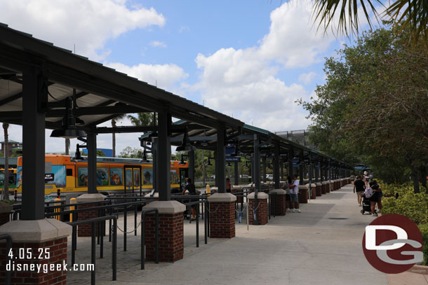 1:21pm - Arrived at the bus stop area