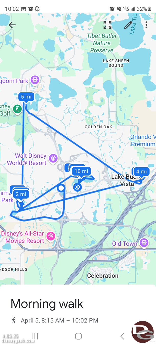 My path today.