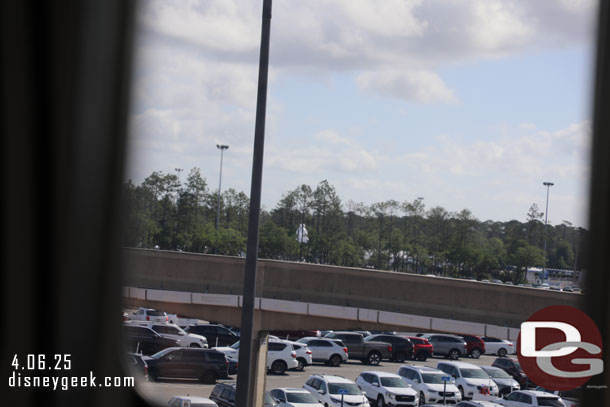 10:31am - Departing the EPCOT Monorail station for the Transportation and Ticket Center