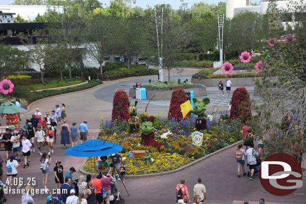 Mickey Mouse and the gang topiaires