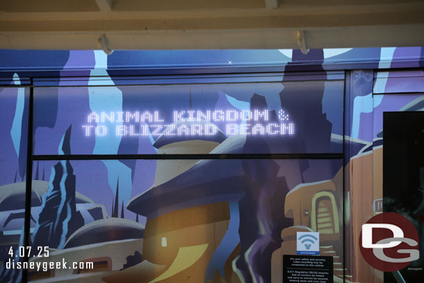 7:27am - My bus to Disney's Animal Kingdom
