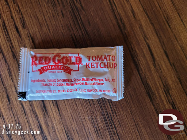 The current ketchup packets.