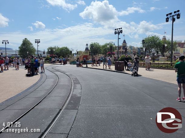 Hmm..  a float is parked on Main Street
