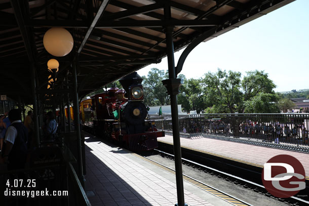 My train arriving