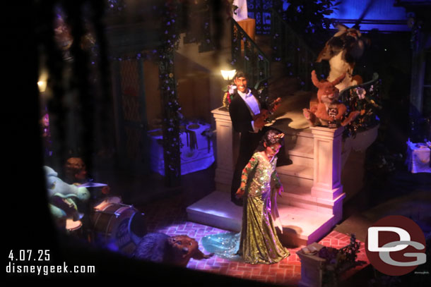 Passing through Tiana's Bayou Adventure