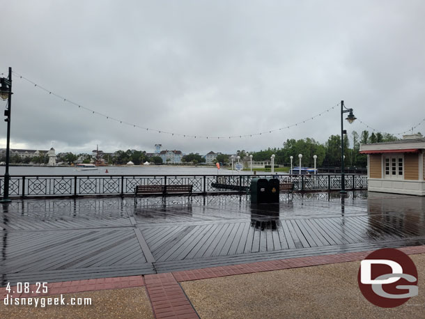 9:02am - The rain had mostly blown through so I ventured out to the Boardwalk