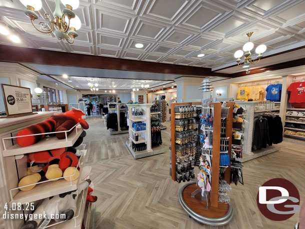 A wider look at the store