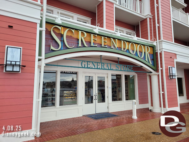 The Screen Door General Store is being renovated.  The first sections are complete. Here are some pictures from a look around this morning.